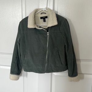 Corduroy bomber jacket